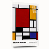 Modern Geometric Art - Mondrian-Inspired Contemporary Wall Decor Canvas