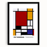 Modern Geometric Art - Mondrian-Inspired Contemporary Wall Decor Canvas