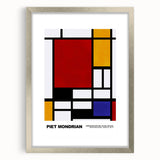 Modern Geometric Art - Mondrian-Inspired Contemporary Wall Decor Canvas