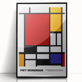 Modern Geometric Art - Mondrian-Inspired Contemporary Wall Decor Canvas