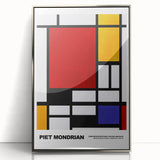 Modern Geometric Art - Mondrian-Inspired Contemporary Wall Decor Canvas