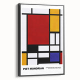 Modern Geometric Art - Mondrian-Inspired Contemporary Wall Decor Canvas
