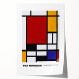 Modern Geometric Art - Mondrian-Inspired Contemporary Wall Decor Canvas