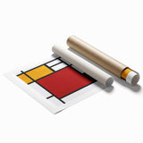 Modern Geometric Art - Mondrian-Inspired Contemporary Wall Decor Canvas
