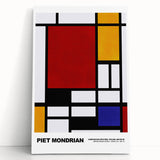 Modern Geometric Art - Mondrian-Inspired Contemporary Wall Decor Canvas
