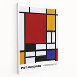 Modern Geometric Art - Mondrian-Inspired Contemporary Wall Decor Canvas