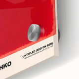 Modern Abstract Canvas Art - Rothko-Inspired Red on Red Wall Decor