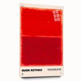 Modern Abstract Canvas Art - Rothko-Inspired Red on Red Wall Decor
