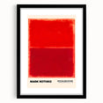 Modern Abstract Canvas Art - Rothko-Inspired Red on Red Wall Decor
