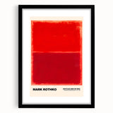 Modern Abstract Canvas Art - Rothko-Inspired Red on Red Wall Decor