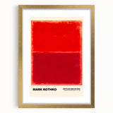Modern Abstract Canvas Art - Rothko-Inspired Red on Red Wall Decor