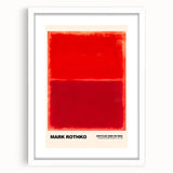 Modern Abstract Canvas Art - Rothko-Inspired Red on Red Wall Decor