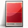 Modern Abstract Canvas Art - Rothko-Inspired Red on Red Wall Decor