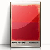 Modern Abstract Canvas Art - Rothko-Inspired Red on Red Wall Decor