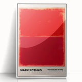 Modern Abstract Canvas Art - Rothko-Inspired Red on Red Wall Decor