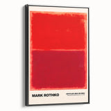 Modern Abstract Canvas Art - Rothko-Inspired Red on Red Wall Decor