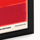 Modern Abstract Canvas Art - Rothko-Inspired Red on Red Wall Decor
