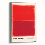 Modern Abstract Canvas Art - Rothko-Inspired Red on Red Wall Decor