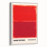 Modern Abstract Canvas Art - Rothko-Inspired Red on Red Wall Decor