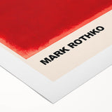 Modern Abstract Canvas Art - Rothko-Inspired Red on Red Wall Decor