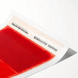 Modern Abstract Canvas Art - Rothko-Inspired Red on Red Wall Decor