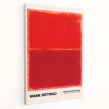 Modern Abstract Canvas Art - Rothko-Inspired Red on Red Wall Decor