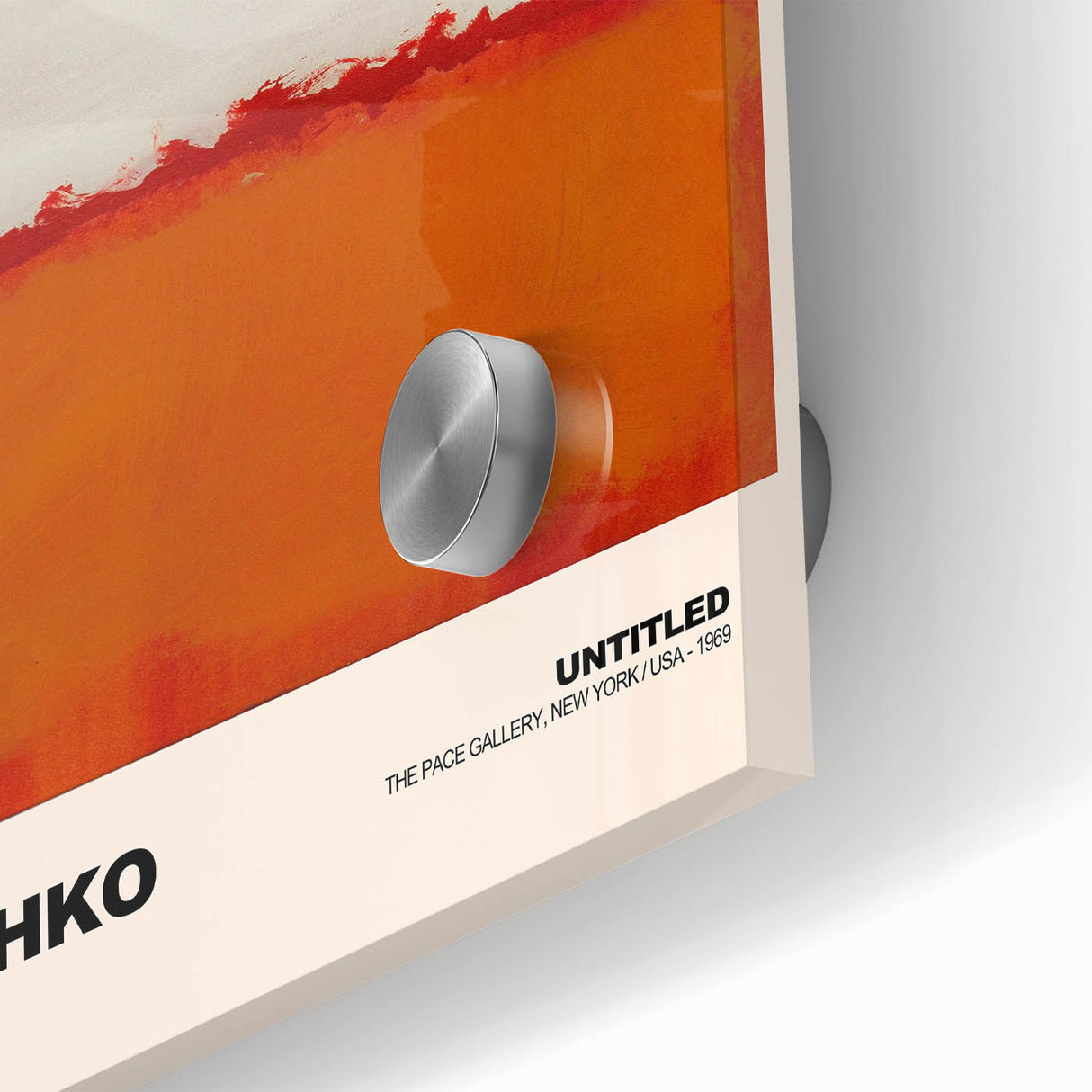Modern Abstract Wall Art - Rothko-Inspired Canvas with Warm Tones