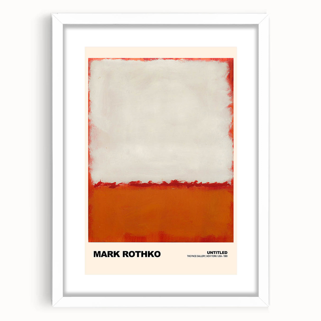 Modern Abstract Wall Art - Rothko-Inspired Canvas with Warm Tones