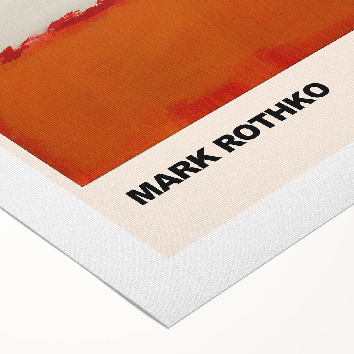 Modern Abstract Wall Art - Rothko-Inspired Canvas with Warm Tones