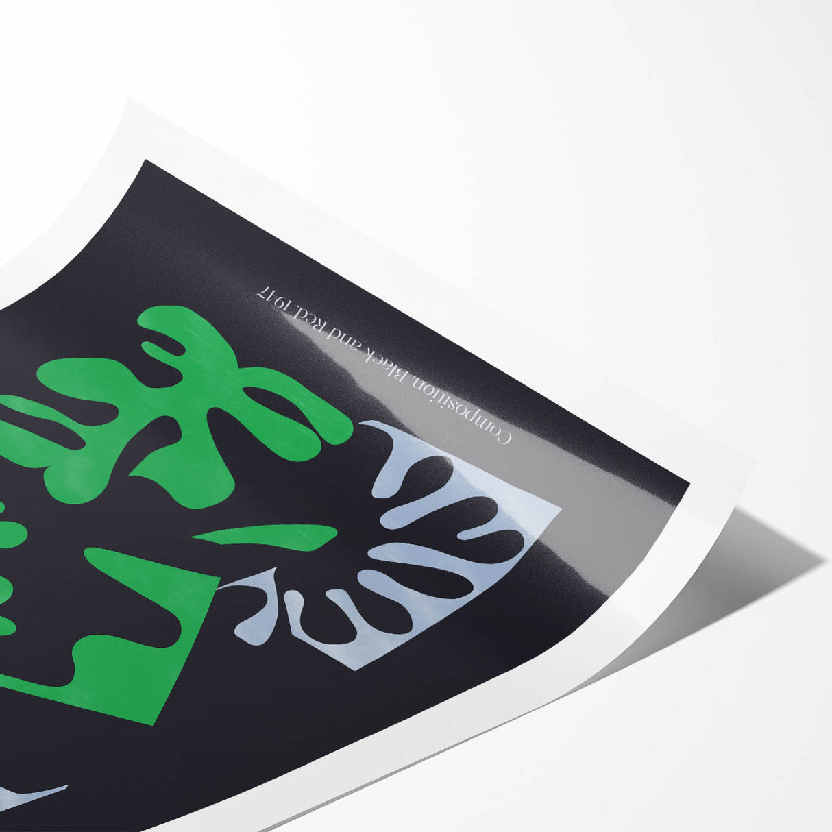 Contemporary Art Prints – Composition Black and Green, Modern Wall Decor