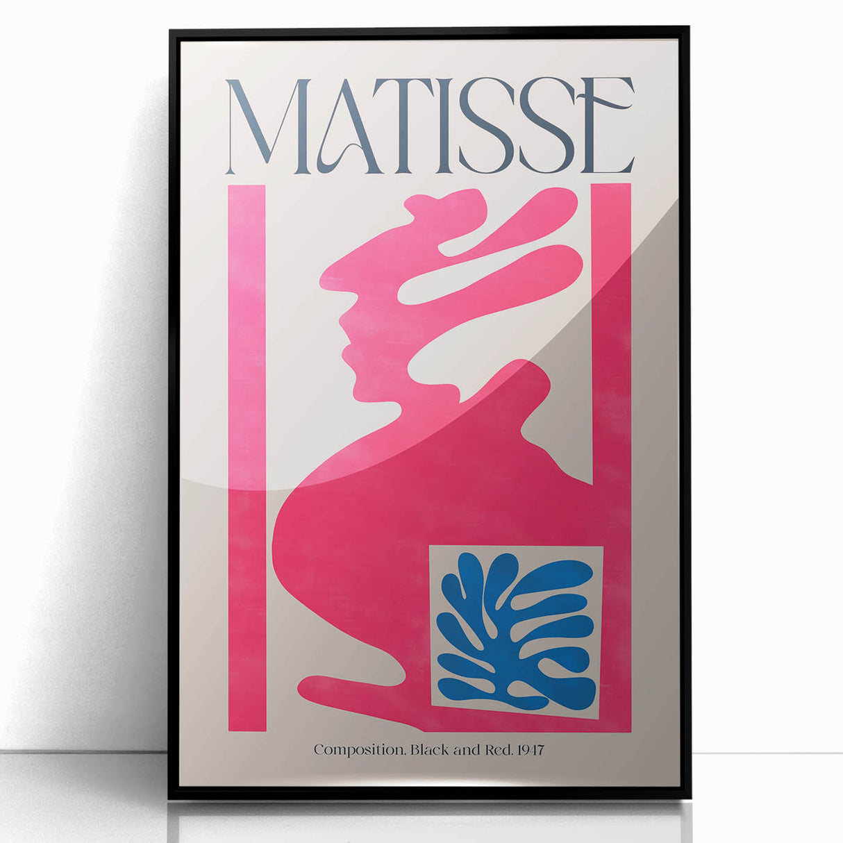 Contemporary Art Prints – Composition Pink and Blue, Modern Wall Decor