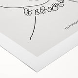 Contemporary Art Prints – La Pompadour, 1951, Modern Minimalist Decor
