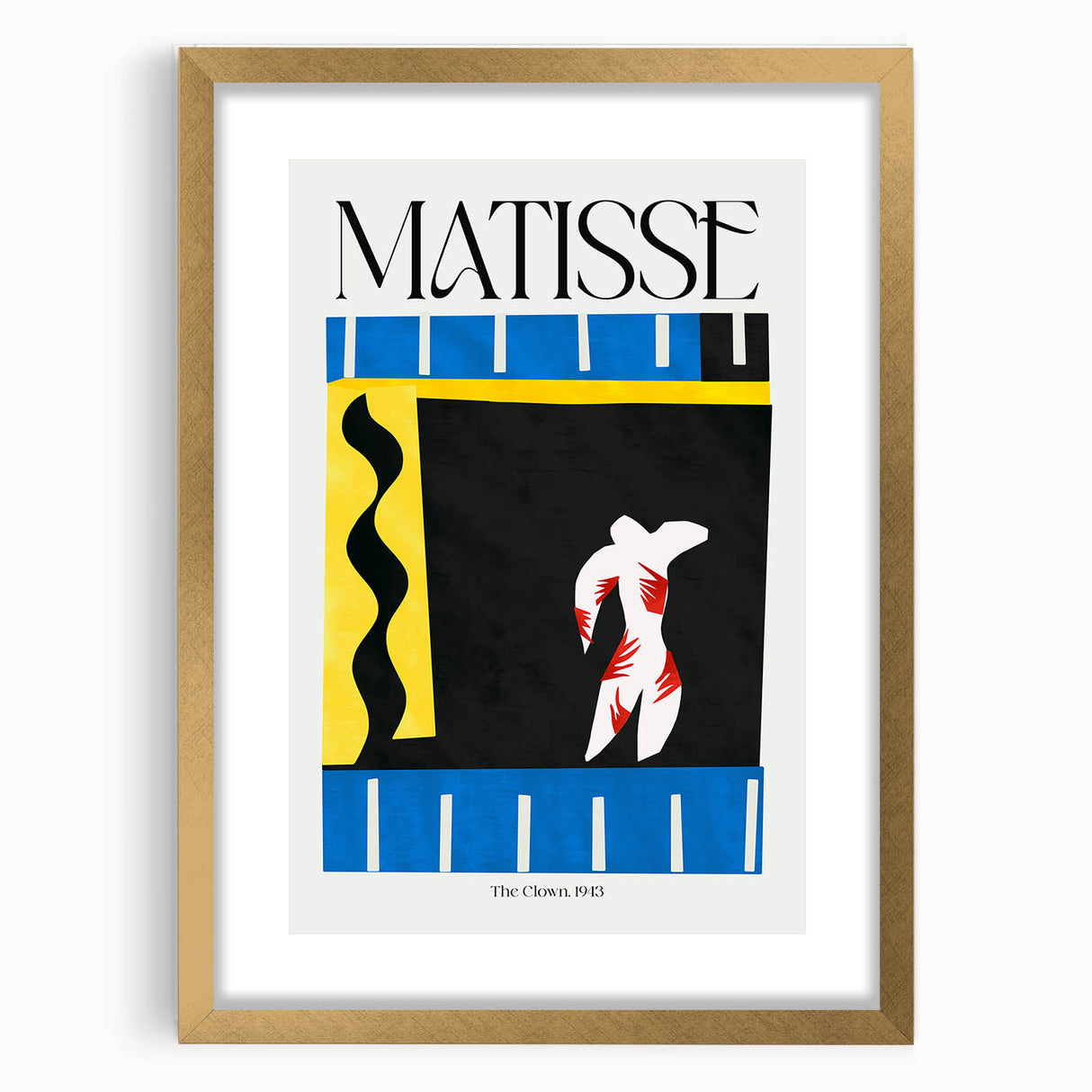 Contemporary Art Prints – The Clown, 1943, Modern Abstract Wall Decor