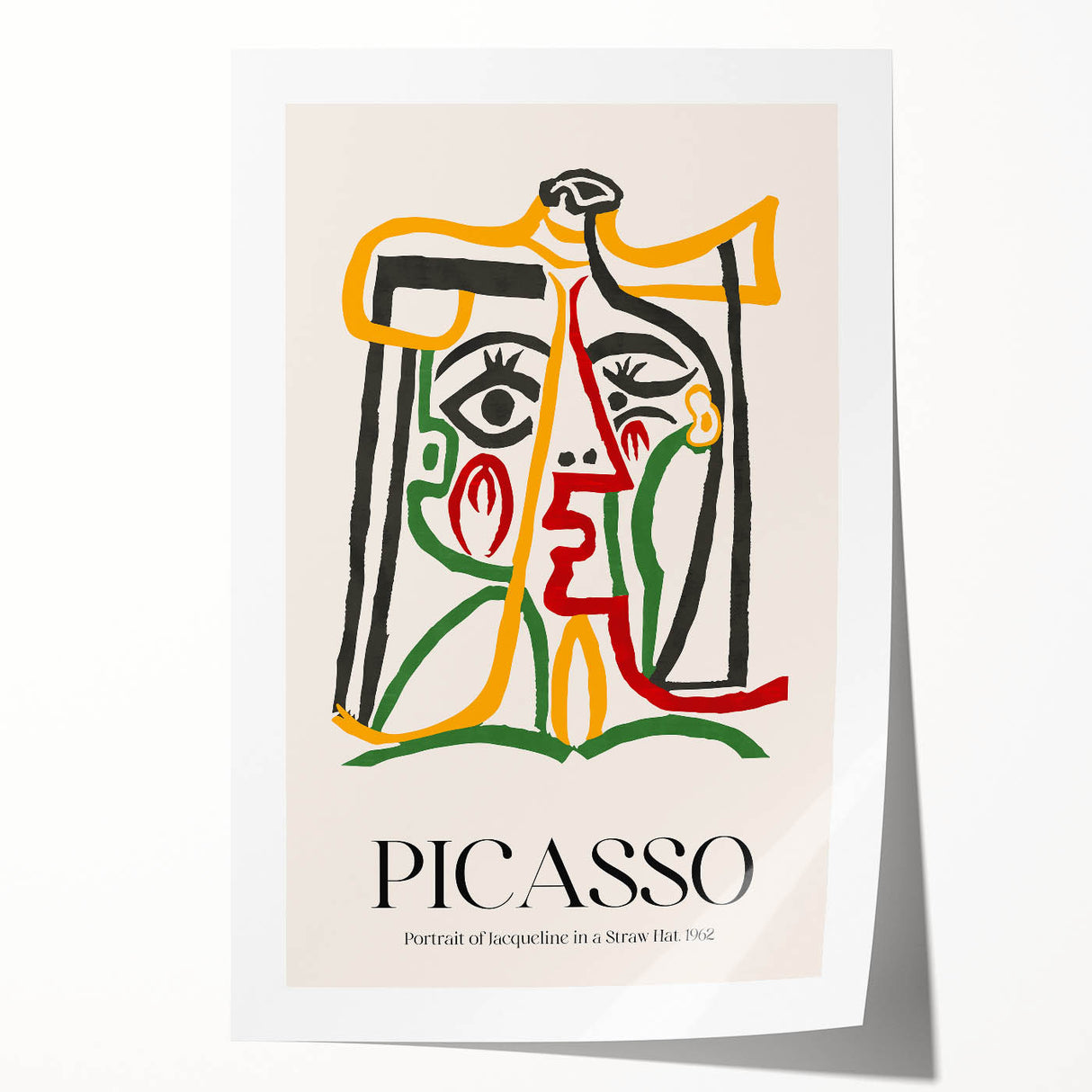 Contemporary Art Prints - Modern Wall Decor with Bold Abstract Portrait