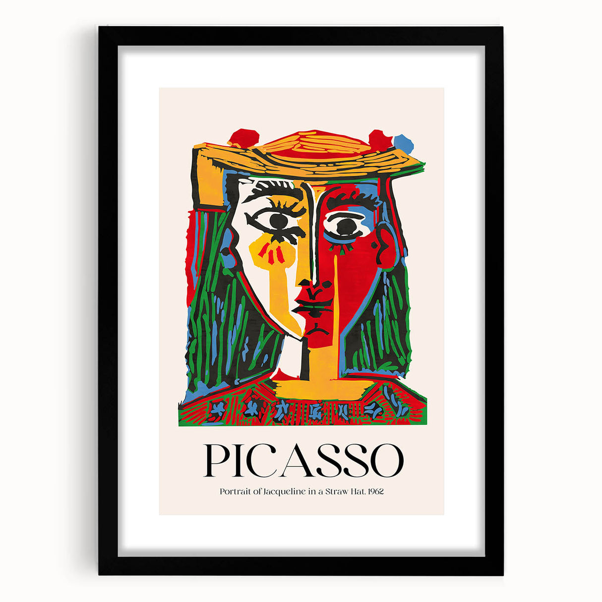 Contemporary Art Prints - Modern Wall Decor with Vibrant Abstract Portrait