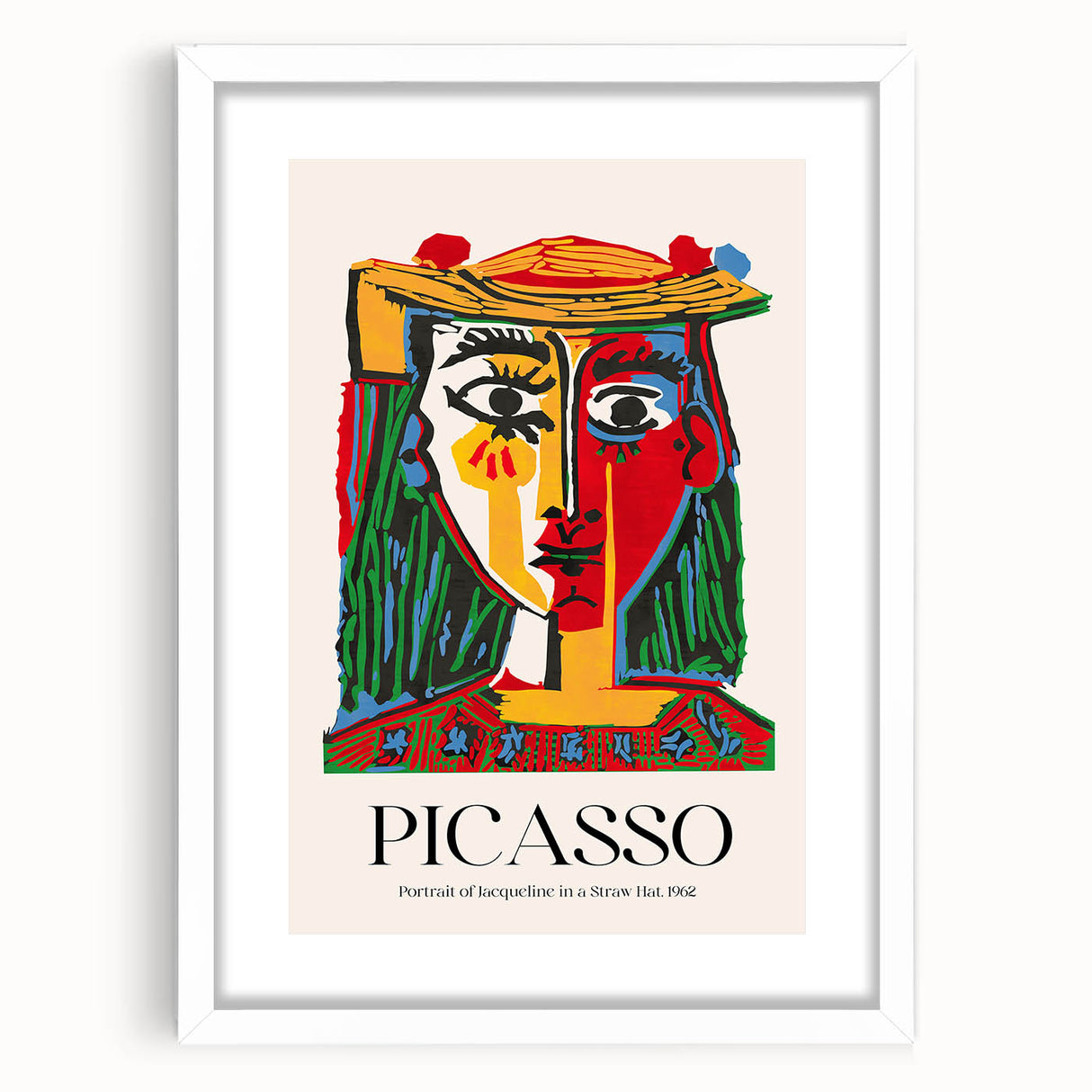 Contemporary Art Prints - Modern Wall Decor with Vibrant Abstract Portrait