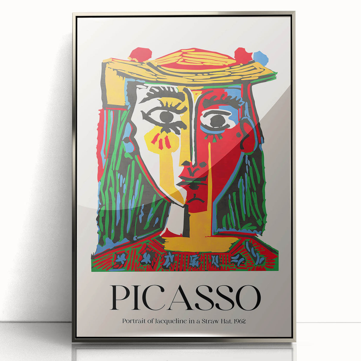 Contemporary Art Prints - Modern Wall Decor with Vibrant Abstract Portrait