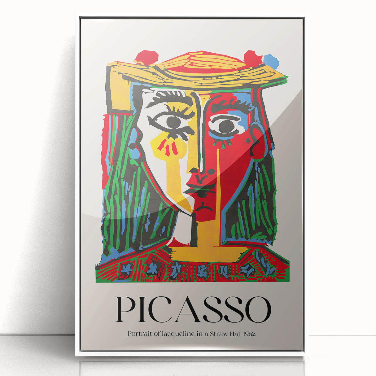 Contemporary Art Prints - Modern Wall Decor with Vibrant Abstract Portrait