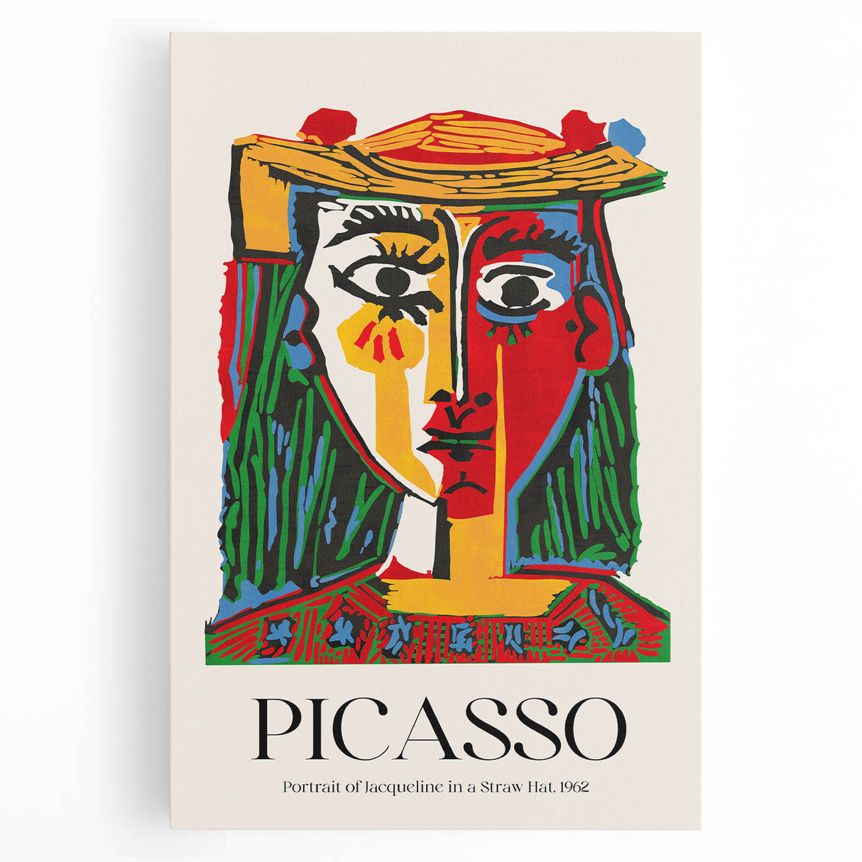 Contemporary Art Prints - Modern Wall Decor with Vibrant Abstract Portrait