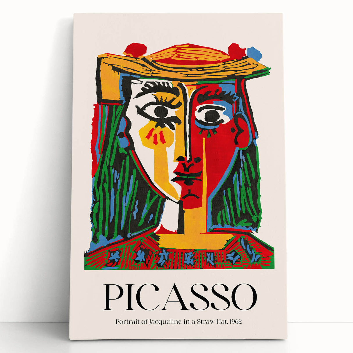 Contemporary Art Prints - Modern Wall Decor with Vibrant Abstract Portrait