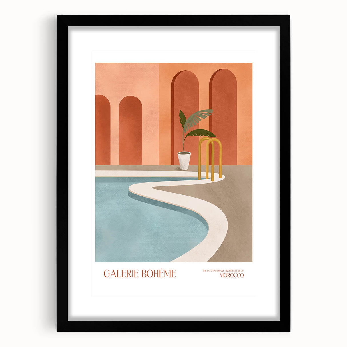 Contemporary Art Prints - Modern Wall Decor with Moroccan Architecture