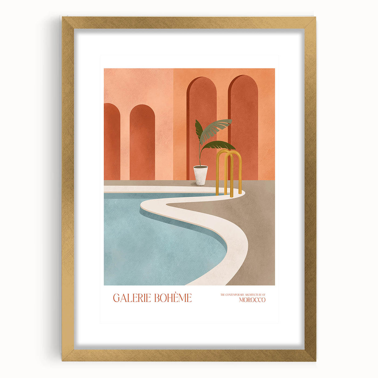 Contemporary Art Prints - Modern Wall Decor with Moroccan Architecture