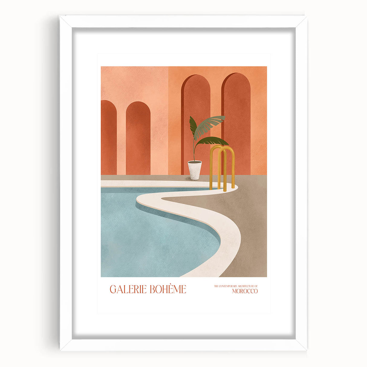 Contemporary Art Prints - Modern Wall Decor with Moroccan Architecture