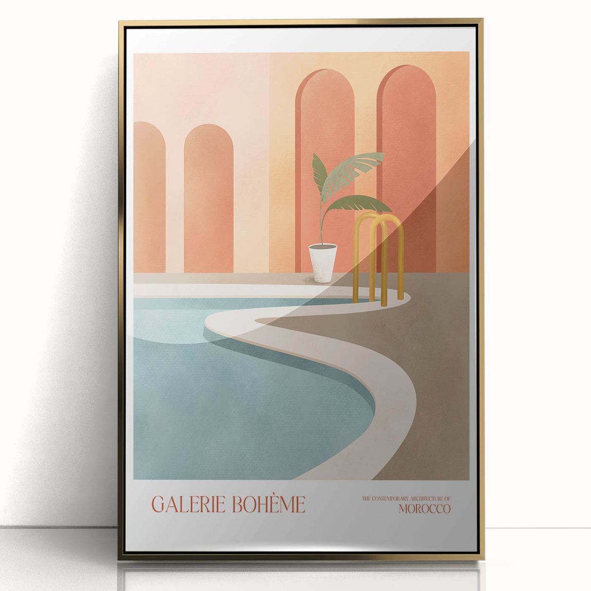 Contemporary Art Prints - Modern Wall Decor with Moroccan Architecture
