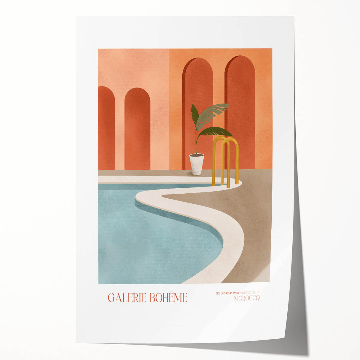 Contemporary Art Prints - Modern Wall Decor with Moroccan Architecture