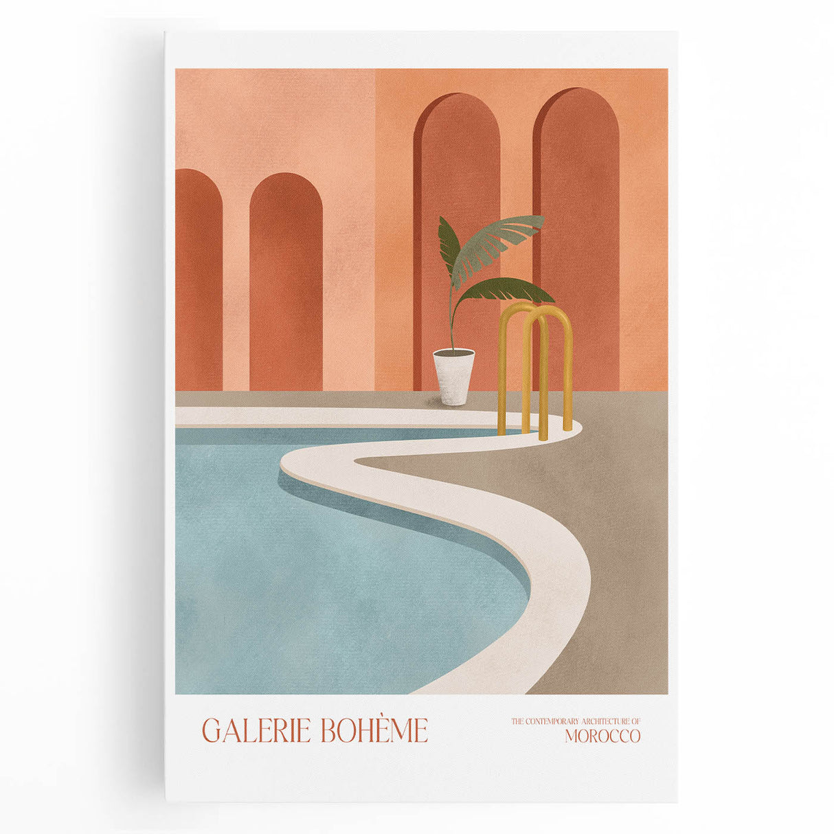 Contemporary Art Prints - Modern Wall Decor with Moroccan Architecture