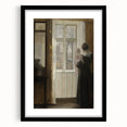 Woman with Child by Window – Dark Academia Wall Art, Vintage Gothic Prints