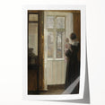 Woman with Child by Window – Dark Academia Wall Art, Vintage Gothic Prints
