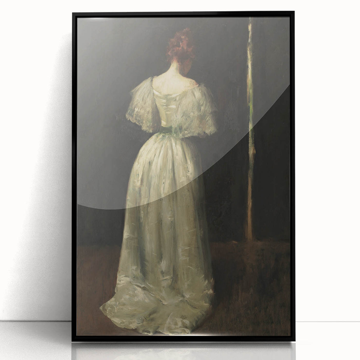 Woman in Elegant Gown – Dark Academia Wall Art, Moody Aesthetic Decor