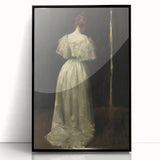 Woman in Elegant Gown – Dark Academia Wall Art, Moody Aesthetic Decor